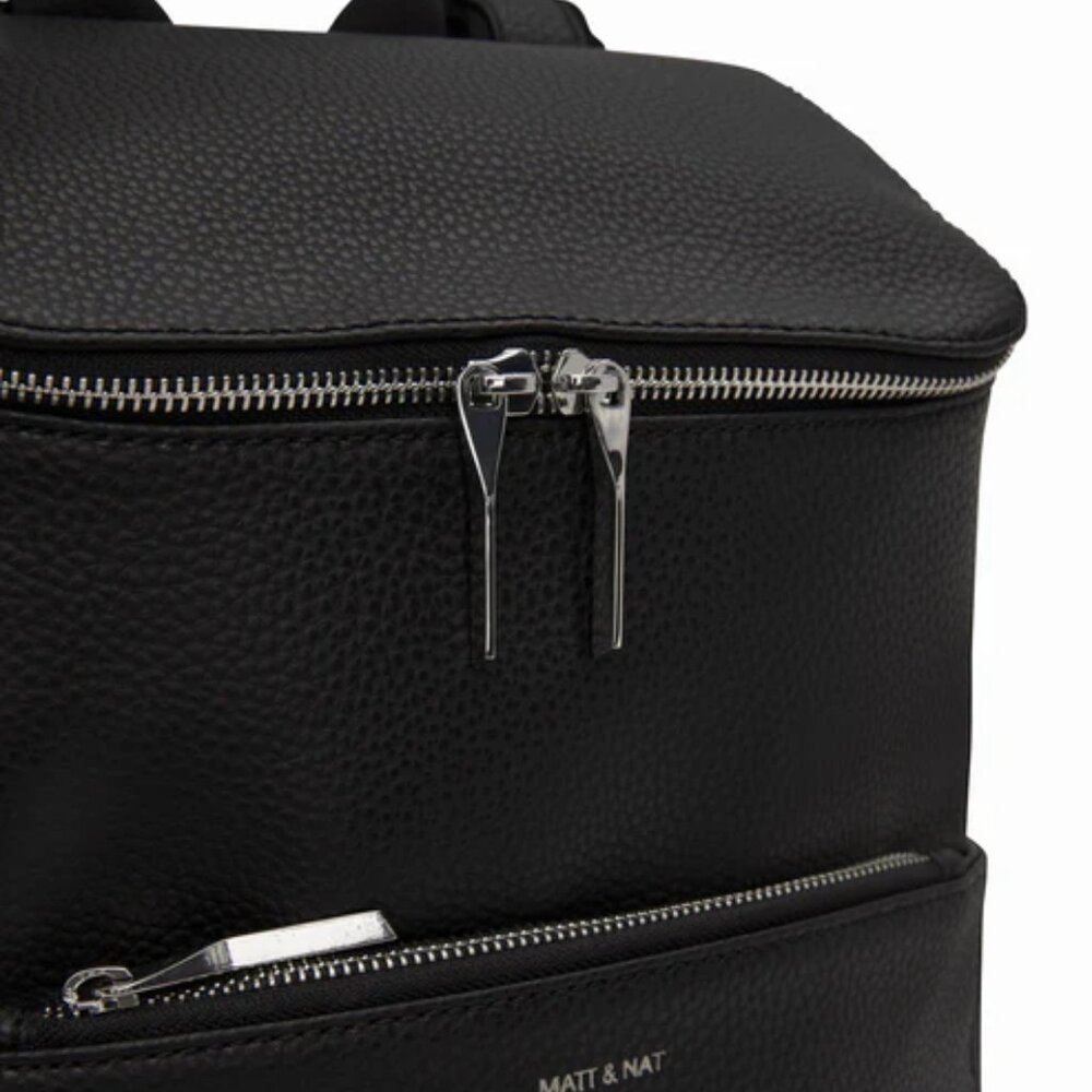 Matt & Nat Brave Vegan Backpack Purity Collection | NWT | Black | Fits 13” Lapto - Picture 4 of 12